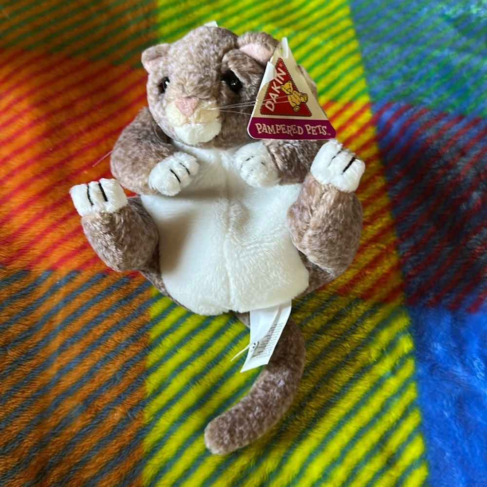 Vintage Dakin Pampered Pets Peewee Small Cat Plush